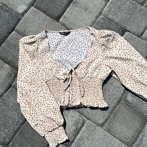 Polka Dot Cropped Top